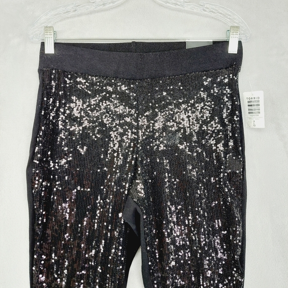 New Torrid Full Length Signature Waist Sequins Leggings P4851 - Picture 4 of 10